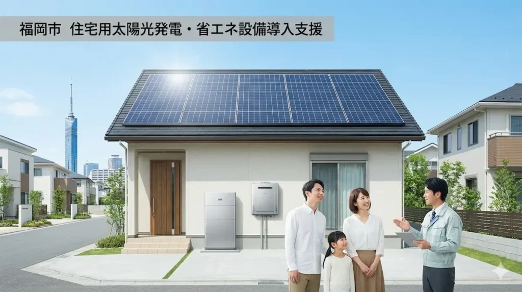 福岡市の省エネ・再生可能エネルギー関連助成金（太陽光発電・蓄電池）