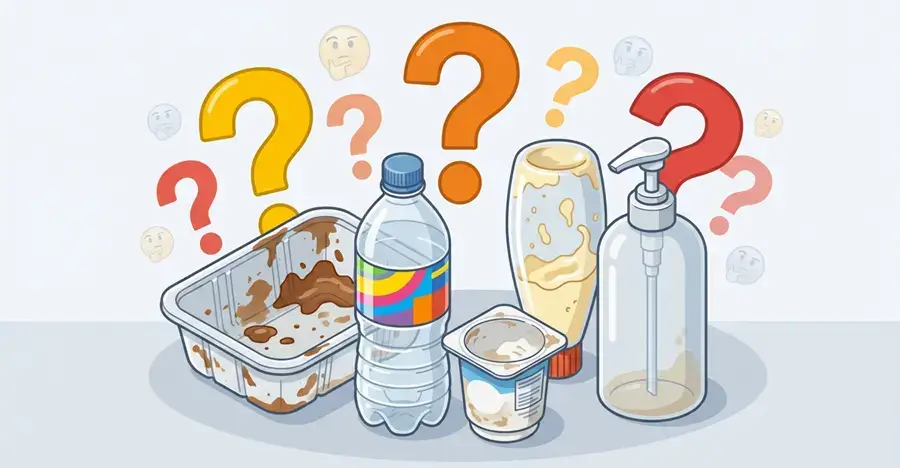 分別に迷いやすいプラスチック製品の例