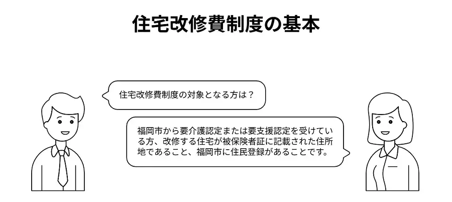 「住宅改修費」制度の基本の対象者