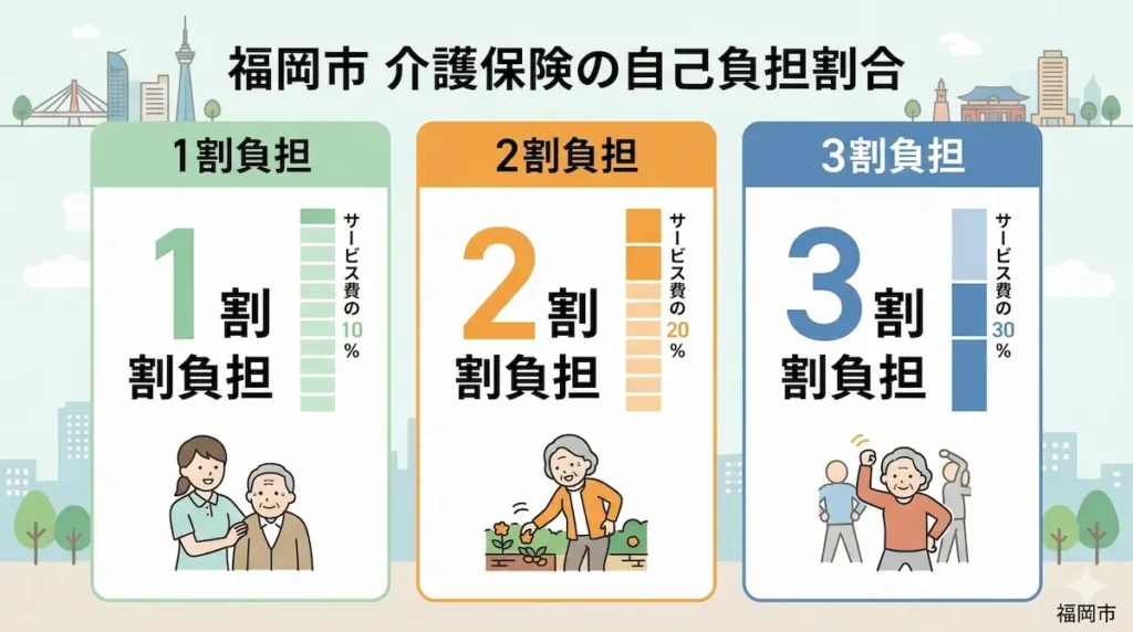 介護保険サービスの自己負担割合（1割・2割・3割）の仕組み