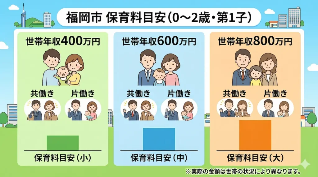 福岡市の保育料が決まるまでの仕組み